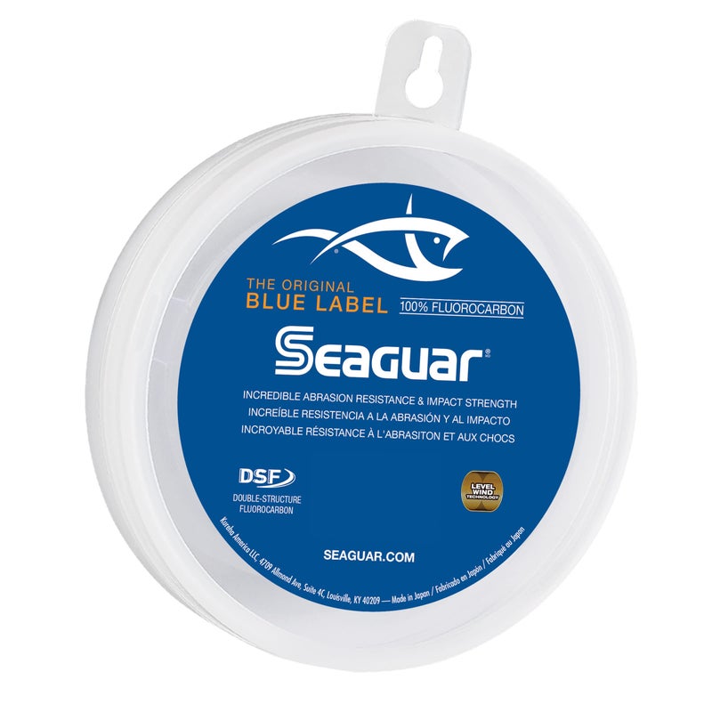 Seaguar Blue Label 100% Flourocarbon Fishing Line (DSF), 40lbs, 100yds Break Strength/Length - 40FC100 - Image 1